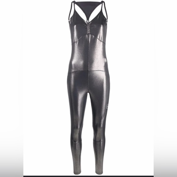 Adidas by Stella McCartney Pants - Adidas by Stella McCartney Silver Jumpsuit